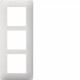 ESSENSYA PLAQUE 3POSTES VERTIC ALE ENTRAXE 57MM BLANC