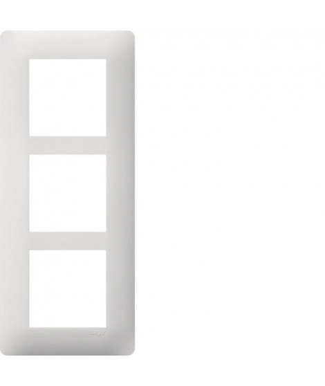 ESSENSYA PLAQUE 3POSTES VERTIC ALE ENTRAXE 57MM BLANC