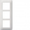 ESSENSYA PLAQUE 3POSTES VERTIC ALE ENTRAXE 57MM BLANC