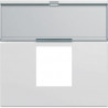 ENJOLIVEUR PRISE RJ45 GALLERY+ PORTE-ETIQUETTE 2MODULES PURE
