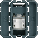 PRISE RJ45 GALLERY CAT.6 STP 2 MODULES INCLINE 45DEG