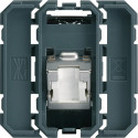 PRISE RJ45 GALLERY CAT.6A STP 2MODULES INCLINE 45DEG