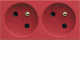PRISE DOUBLE SPECIALE GOULOTTE GALLERY 2P+T 16A ROUGE