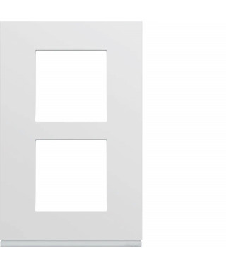 PLAQUE GALLERY PLASTIQUE INJEC TE 2POSTES VERT 57MM PURE