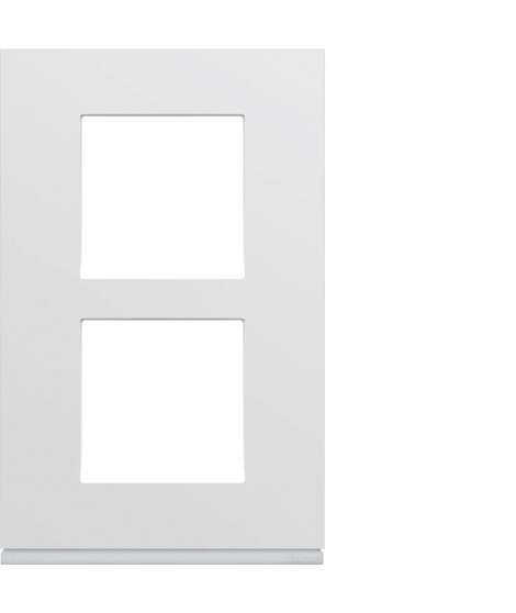 PLAQUE GALLERY PLASTIQUE INJEC TE 2POSTES VERT 57MM PURE