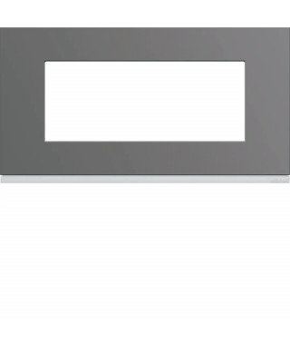 PLAQUE GALLERY PLASTIQUE PEINT 5 MODULES ENTRAXE 71MM TAUPE