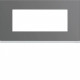 PLAQUE GALLERY PLASTIQUE PEINT 5 MODULES ENTRAXE 71MM TAUPE