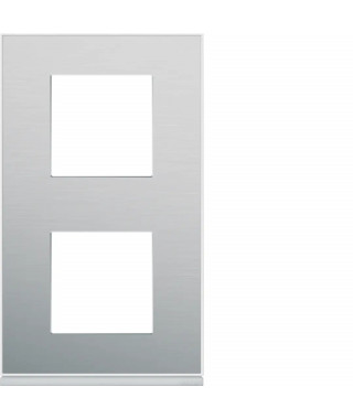 PLAQUE GALLERY 2POSTES VERTICA LE 71MM PLACAGE ALUMINIUM