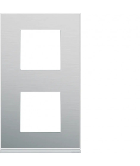 PLAQUE GALLERY 2POSTES VERTICA LE 71MM PLACAGE ALUMINIUM