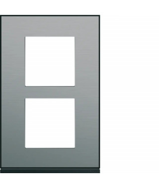 PLAQUE GALLERY 2POSTES VERTICA LE 57MM PLACAGE STEEL
