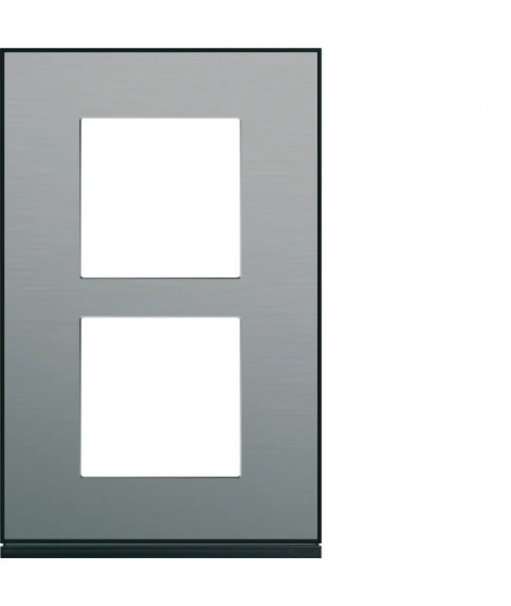 PLAQUE GALLERY 2POSTES VERTICA LE 57MM PLACAGE STEEL