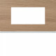 PLAQUE GALLERY 4 MODULES ENTRAXE 57MM MATIERE OAK WOOD