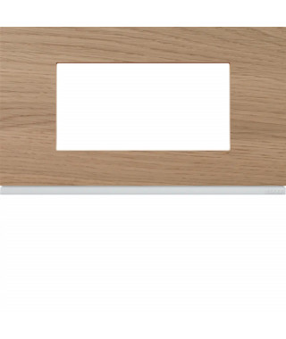 PLAQUE GALLERY 4 MODULES ENTRAXE 57MM MATIERE OAK WOOD