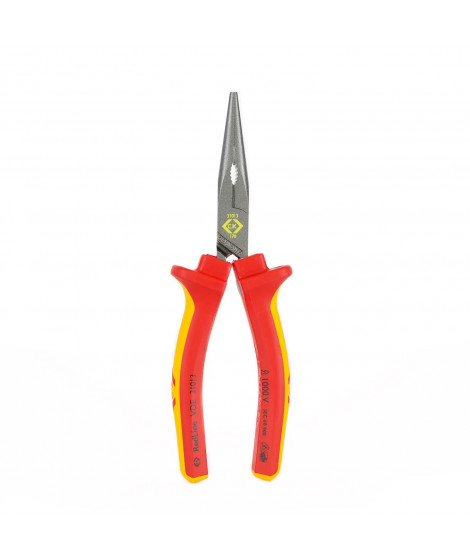 PINCE A BECS DEMI RONDS REDLIN E 1000V (ROUGE) 170MM