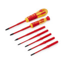 JEU DE TOURNEVIS VDE 1000V A L AMES INTERCHANGEABLE