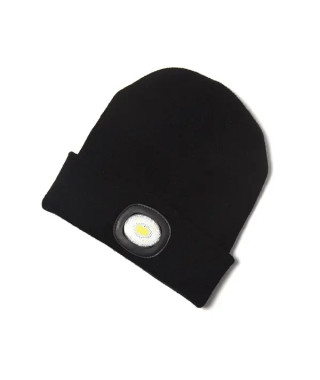CHAPEAU BONNET & LAMPE-TORCHE DE TETE A LED, 80 LUMENS