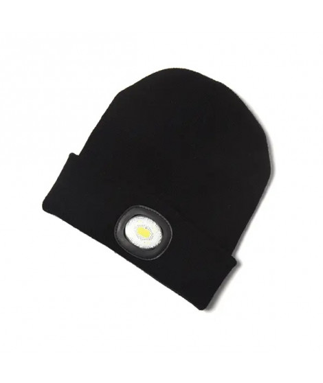 CHAPEAU BONNET & LAMPE-TORCHE DE TETE A LED