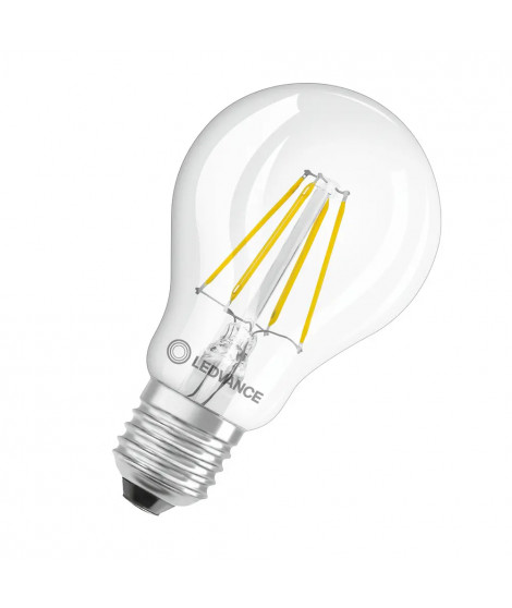 LED CLASSIC LEDVANCE PFM CLA40 FIL VERRE CLAIRE E27 4W 827 470LM