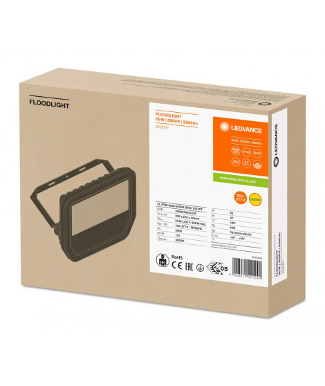 PROJ PFM 50W/3000K SYM 100 BLA NC