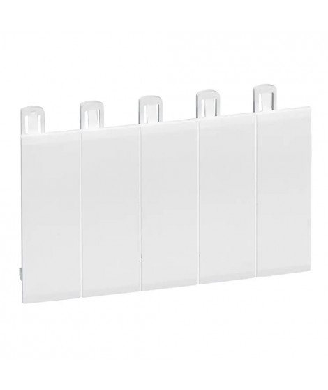 Obturateur 5 modules séparable- Blanc RAL9003