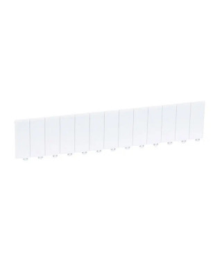 Obturateur - 13 modules - finition blanc RAL9003