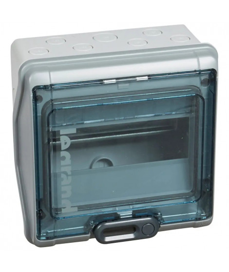 Coffret étanche Plexo³ 8 modules avec embouts prémontés perforation directe