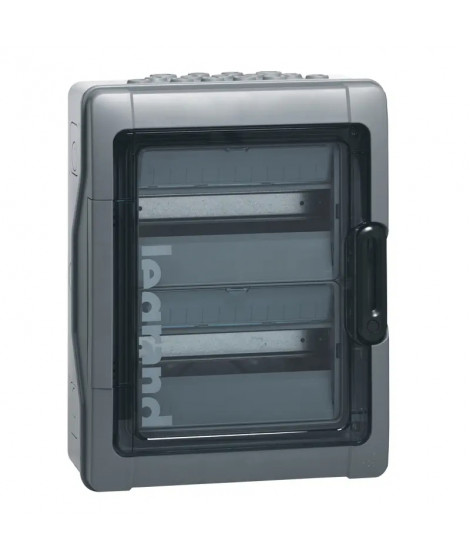 Coffret étanche Plexo³ 2x12 modules avec embouts perforation directe prémontés