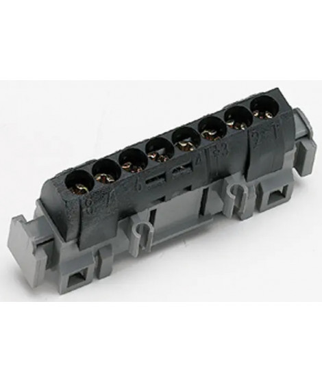 Bornier de répartition isolé IP2X phase - 8x1