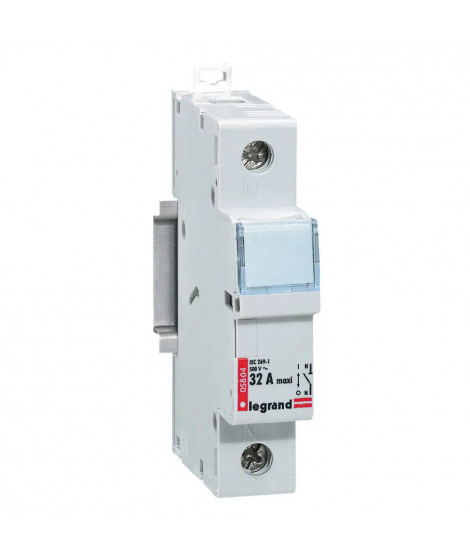 Coupe-circuit sectionneur - 1P - cartouche cylind ind neutre - 500 V~