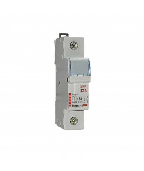 Coupe-circuit sectionneur - 1P - cartouche cylind ind 10x38 - 500 V~