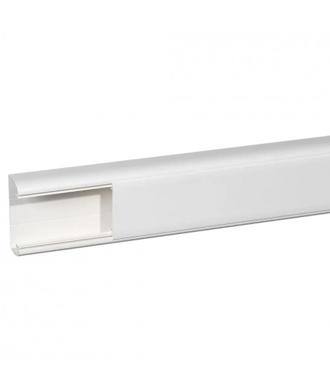 Goulotte 1 compartiment 35x80mm DLP monobloc - blanc
