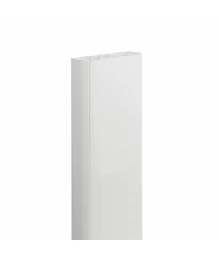 Goulotte 1 compartiment 50x105mm DLP monobloc avec couvercle 85mm - blanc