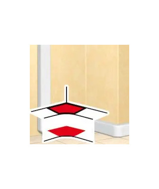 Angle intérieur pour goulottes DLP monobloc 50x80mm ou 50x105mm - blanc
