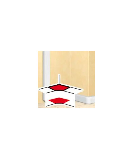 Angle intérieur pour goulottes DLP monobloc 50x80mm ou 50x105mm - blanc