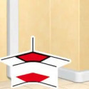 Angle intérieur pour goulottes DLP monobloc 50x80mm ou 50x105mm - blanc