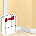 Agrafes pour tenue des câbles pour goulottes DLP monobloc avec couvercle 65mm