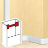 Agrafes pour tenue des câbles pour goulottes DLP monobloc avec couvercle 65mm
