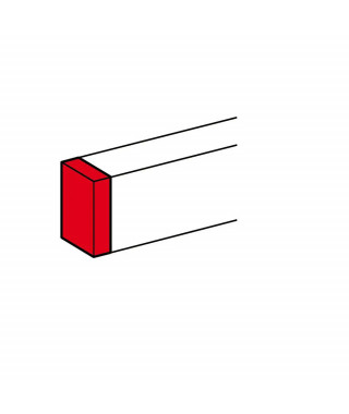 Embout pour goulottes DLP monobloc 35x80mm ou 50x80mm - blanc