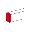 Embout pour goulottes DLP monobloc 35x80mm ou 50x80mm - blanc