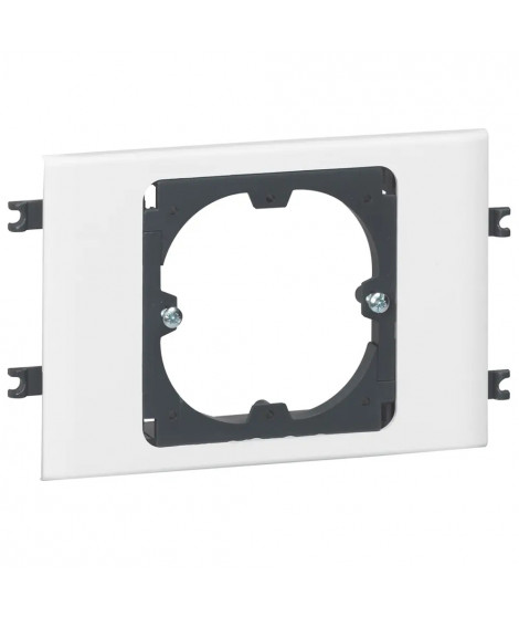 Support universel 1 poste pour goulotte DLP monobloc avec couvercle 85mm