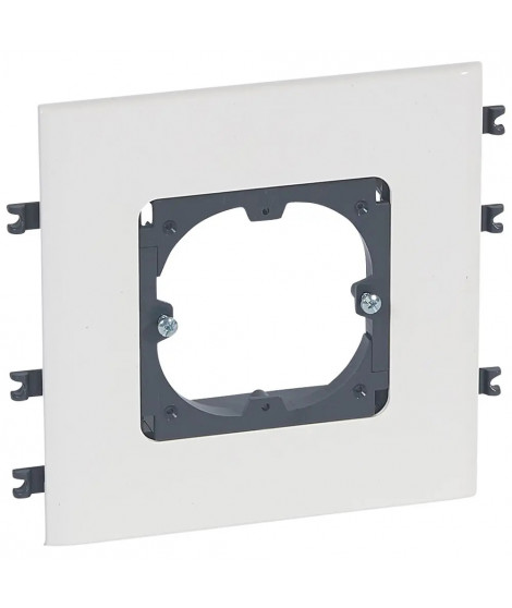 Support universel 1 poste goulottes DLP monobloc - couvercle 130mm horizontal