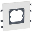 Support universel 1 poste goulottes DLP monobloc - couvercle 130mm horizontal
