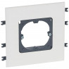 Support universel 1 poste goulottes DLP monobloc - couvercle 130mm horizontal