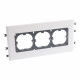 Support universel 3 postes - goulottes DLP monobloc couvercle 130mm horizontal