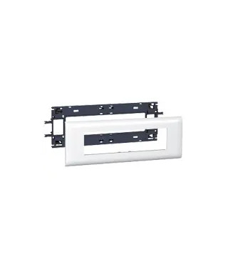 Support Mosaic 8 modules pour goulotte DLP monobloc avec couvercle 85mm