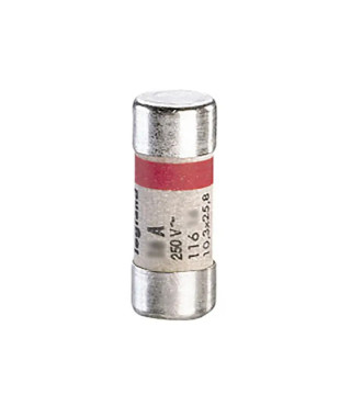 Cartouche cylindrique domestique 10,3x25,8mm sans voyant - 10A