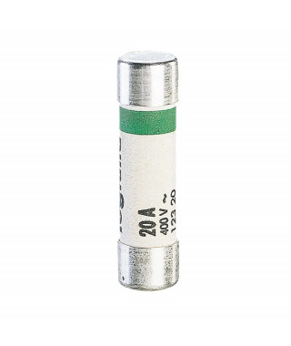 Cartouche cylindrique domestique 8,5x31,5mm sans voyant - 20A