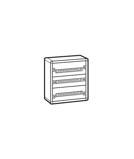 Coffret distribution métal XL³160 3 rangées 600x575x147mm - 72 modules