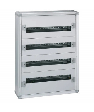 Coffret distribution métal XL³160 4 rangées 750x575x147mm - 96 modules