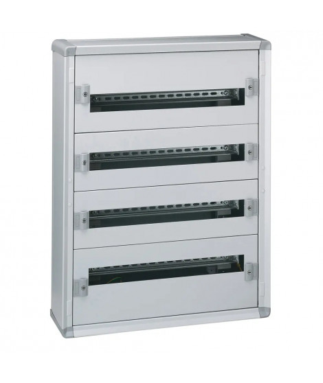 Coffret distribution métal XL³160 4 rangées 750x575x147mm - 96 modules